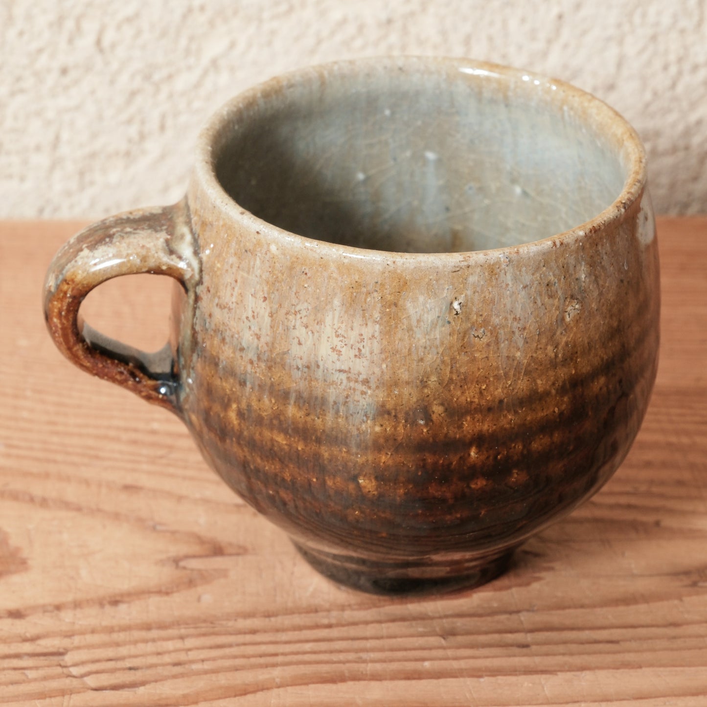 [ 田尾 明子 ] 丸マグカップ 飴釉 容量約180ml 幅約11cm×高約8.5cm