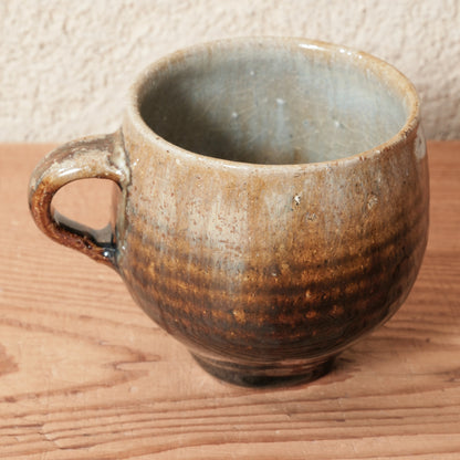 [ 田尾 明子 ] 丸マグカップ 飴釉 容量約180ml 幅約11cm×高約8.5cm