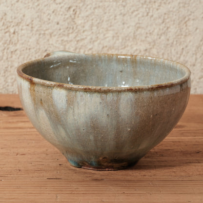 [ 田尾 明子 ] 片手スープカップ ワラ釉 幅約15.5cm