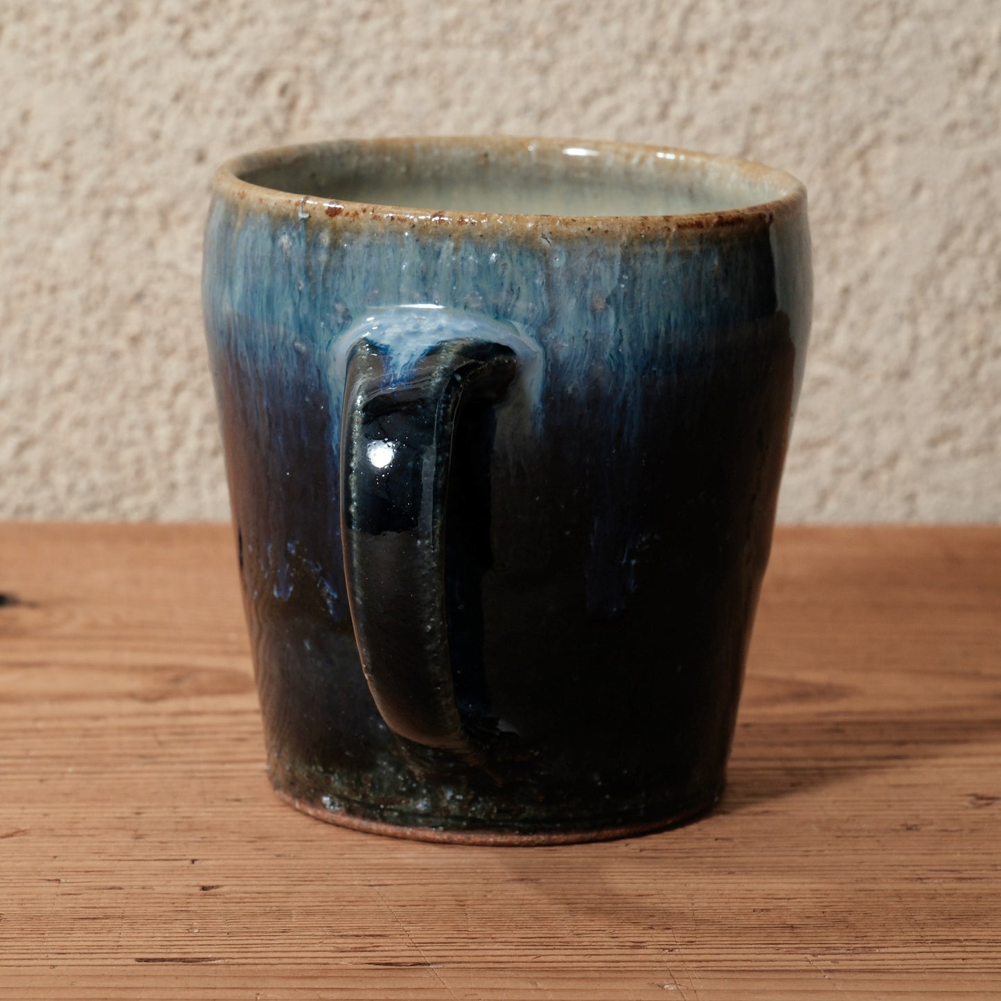 [ 田尾 明子 ] マグカップ 青釉 容量約280ml 幅約11.8cm×高約9.8cm