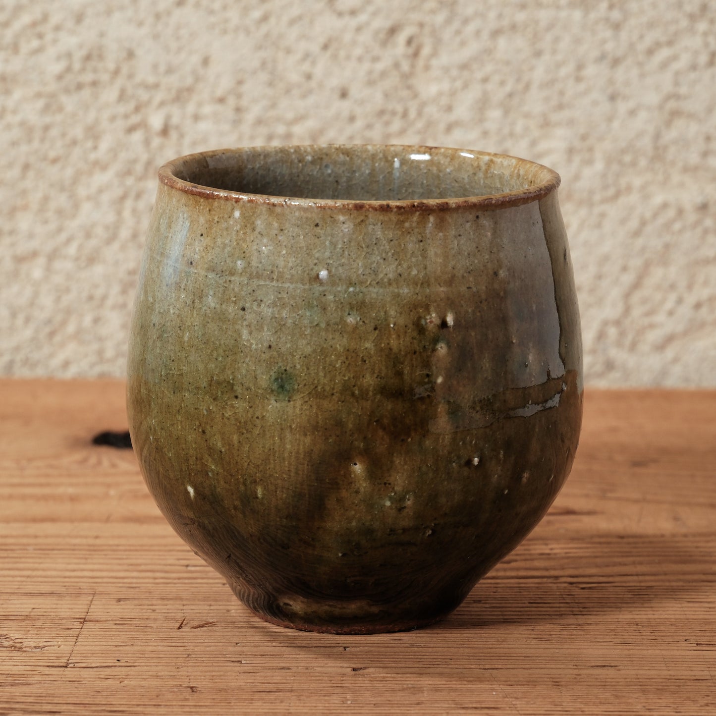 [ 田尾 明子 ] 丸マグカップ 織部 容量約180ml 幅約11cm×高約8.5cm