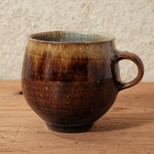 [ 田尾 明子 ] 丸マグカップ 飴釉 容量約180ml 幅約11cm×高約8.5cm