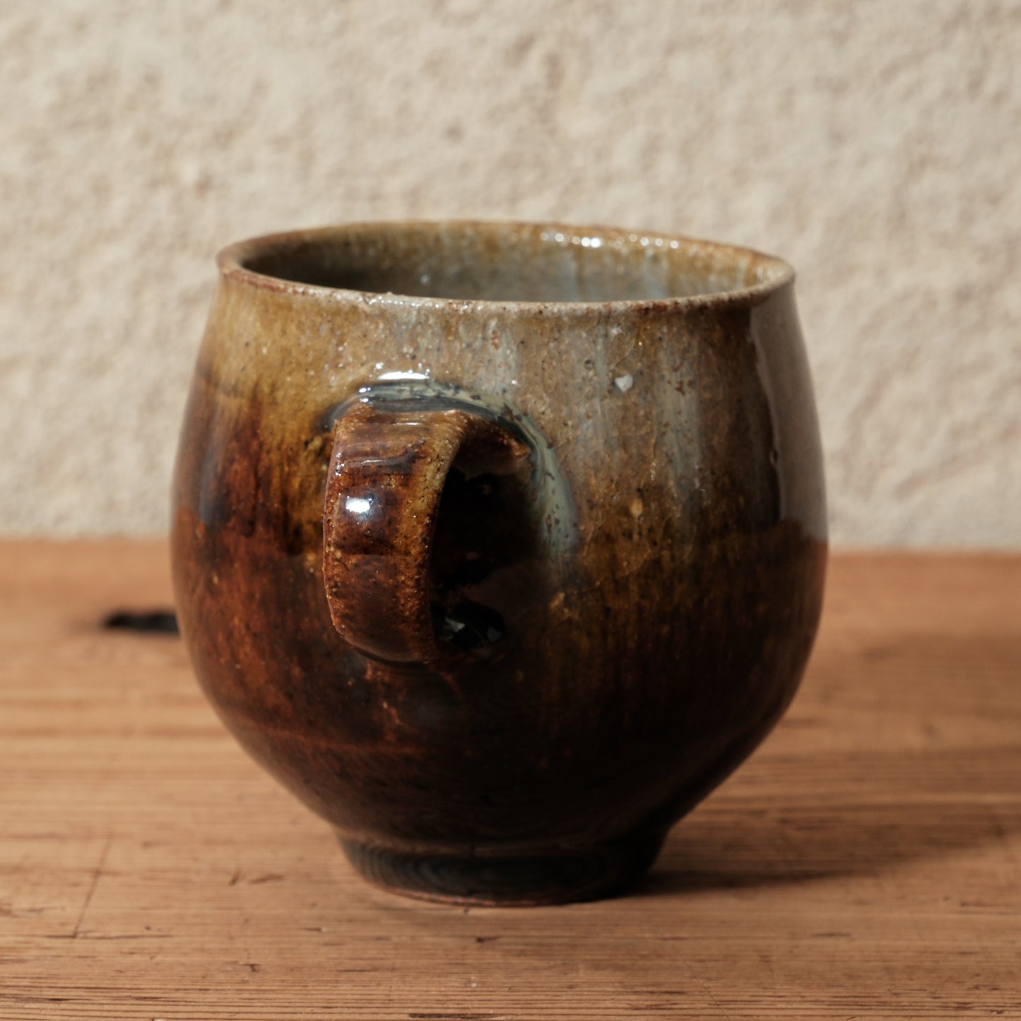 [ 田尾 明子 ] 丸マグカップ 飴釉 容量約180ml 幅約11cm×高約8.5cm