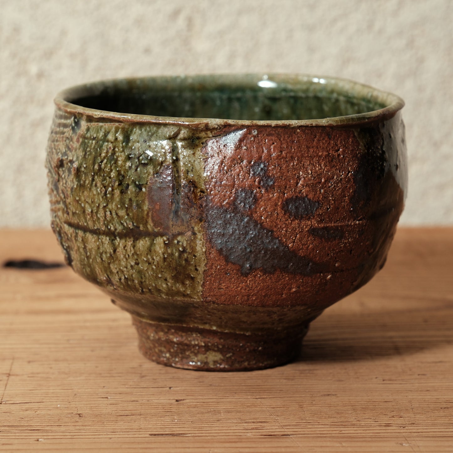 [ 田尾 明子 ] 織部抹茶碗 直径約11.7cm×高約8.5cm