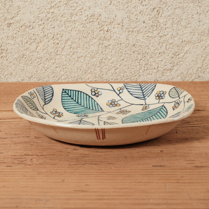 [ 加藤 喜道 ] 正方形 plate 幅約17cm 赤絵・金彩 C