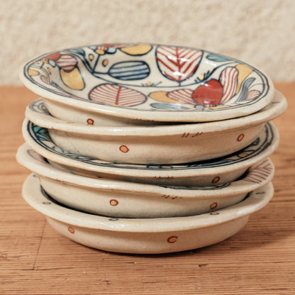 [ 加藤 喜道 ] 豆皿 直径約8.5cm 赤絵・金彩 B