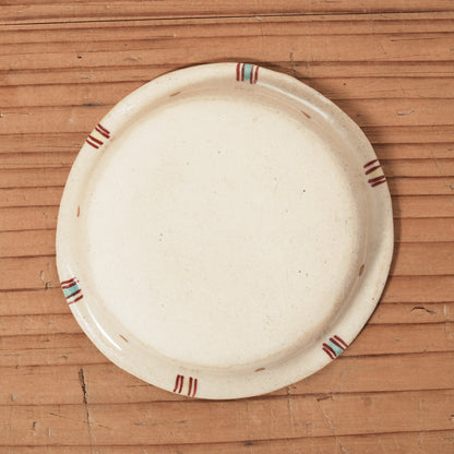 [ 加藤 喜道 ] 豆皿 直径約8.5cm 赤絵・金彩 A