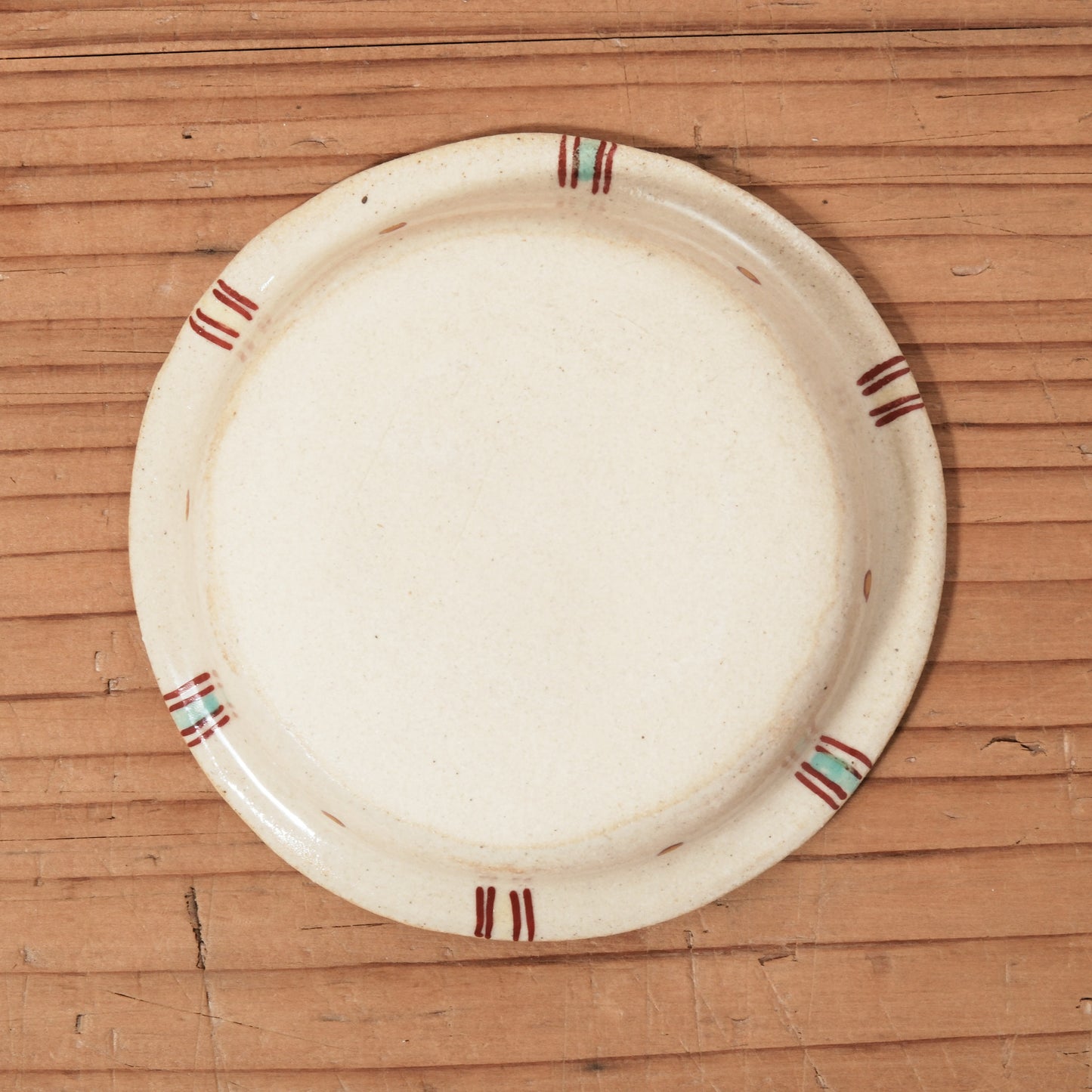 [ 加藤 喜道 ] 豆皿 直径約8.5cm 赤絵・金彩 B