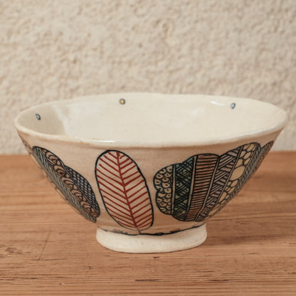 [ 加藤 喜道 ] bowl・飯茶碗 直径約13.5cm 赤絵・金彩 A