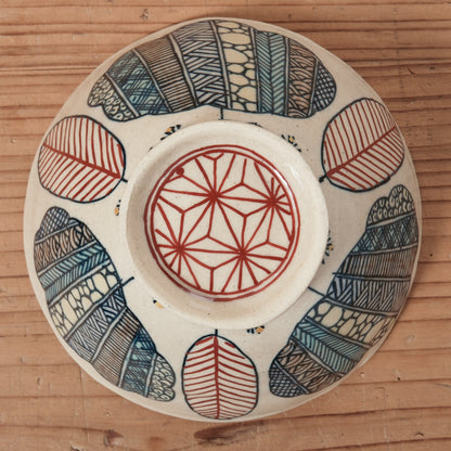 [ 加藤 喜道 ] bowl・飯茶碗 直径約13.5cm 赤絵・金彩 A