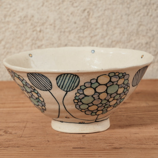 [ 加藤 喜道 ] bowl・飯茶碗 直径約13.5cm 赤絵・金彩 B