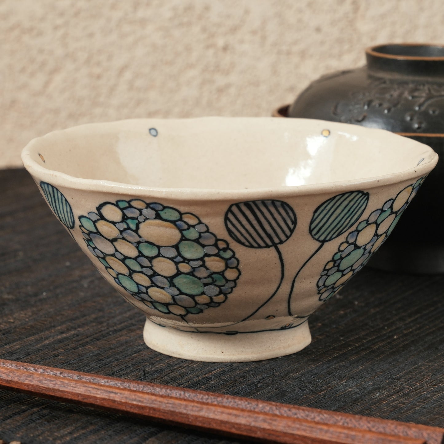 [ 加藤 喜道 ] bowl・飯茶碗 直径約13.5cm 赤絵・金彩 B