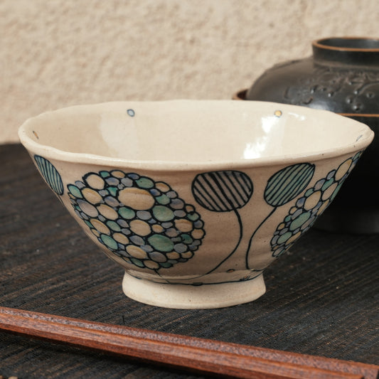 [ 加藤 喜道 ] bowl・飯茶碗 直径約13.5cm 赤絵・金彩 B