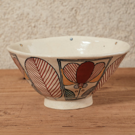 [ 加藤 喜道 ] bowl・飯茶碗 直径約13.5cm 赤絵・金彩 C