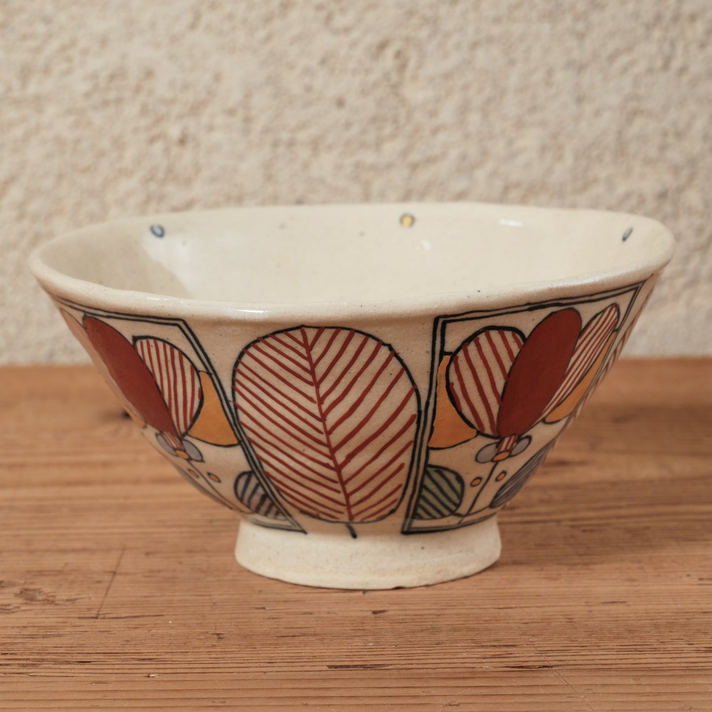 [ 加藤 喜道 ] bowl・飯茶碗 直径約13.5cm 赤絵・金彩 C