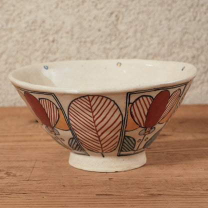 [ 加藤 喜道 ] bowl・飯茶碗 直径約13.5cm 赤絵・金彩 C