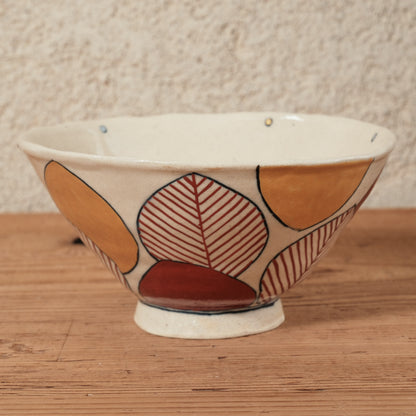 [ 加藤 喜道 ] bowl・飯茶碗 直径約13.5cm 赤絵・金彩 D