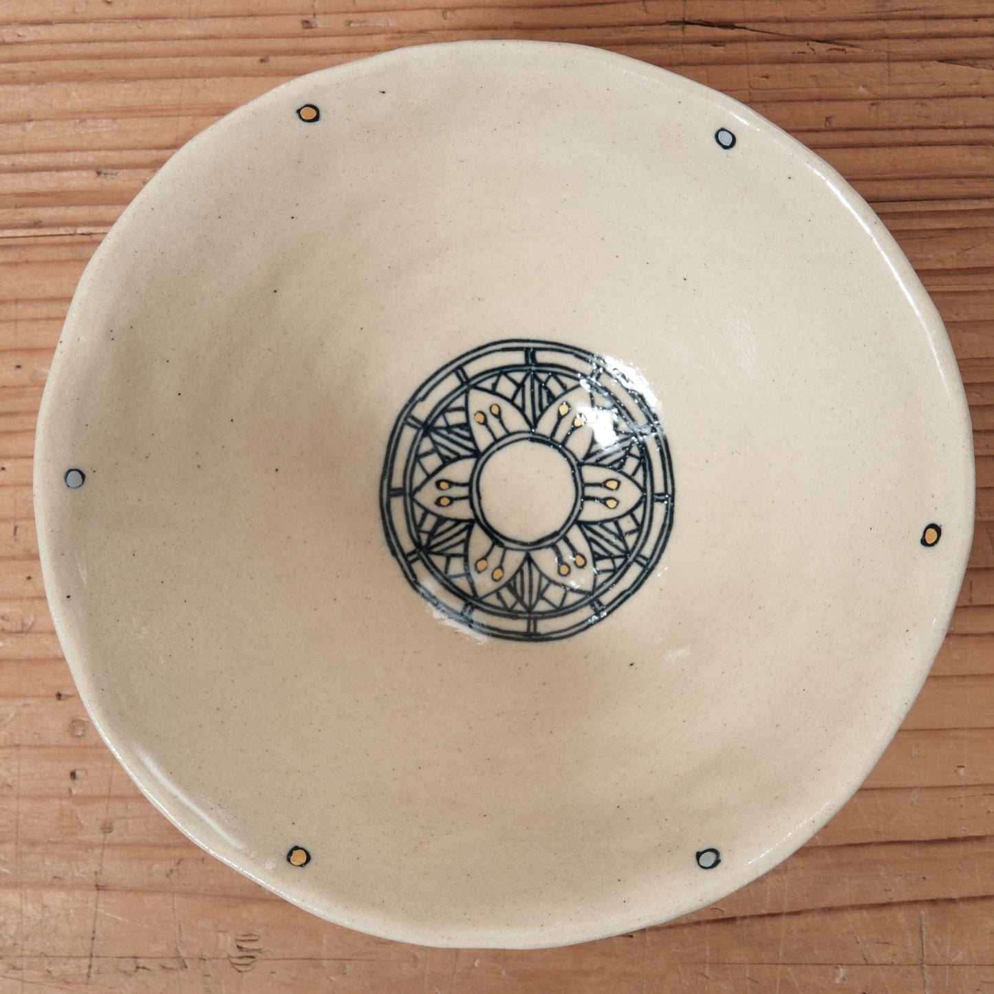 [ 加藤 喜道 ] bowl・飯茶碗 直径約13.5cm 赤絵・金彩 D