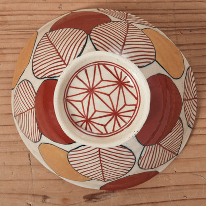 [ 加藤 喜道 ] bowl・飯茶碗 直径約13.5cm 赤絵・金彩 D