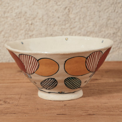 [ 加藤 喜道 ] bowl・飯茶碗 直径約13.5cm 赤絵・金彩 E