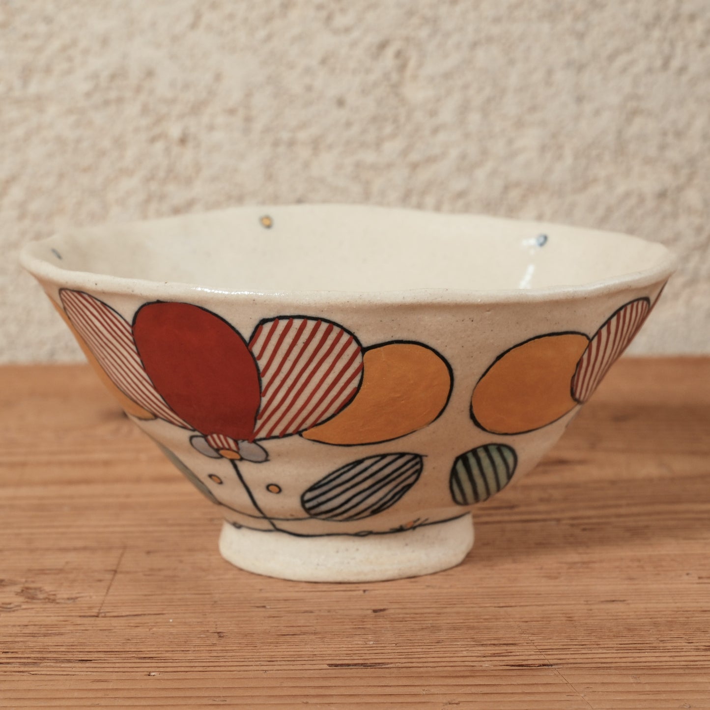 [ 加藤 喜道 ] bowl・飯茶碗 直径約13.5cm 赤絵・金彩 E