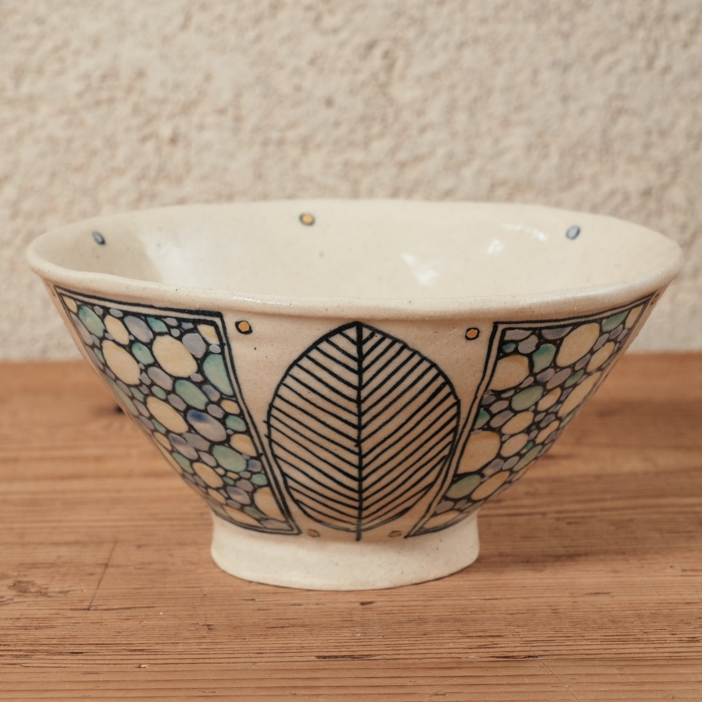 [ 加藤 喜道 ] bowl・飯茶碗 直径約13.5cm 赤絵・金彩 F