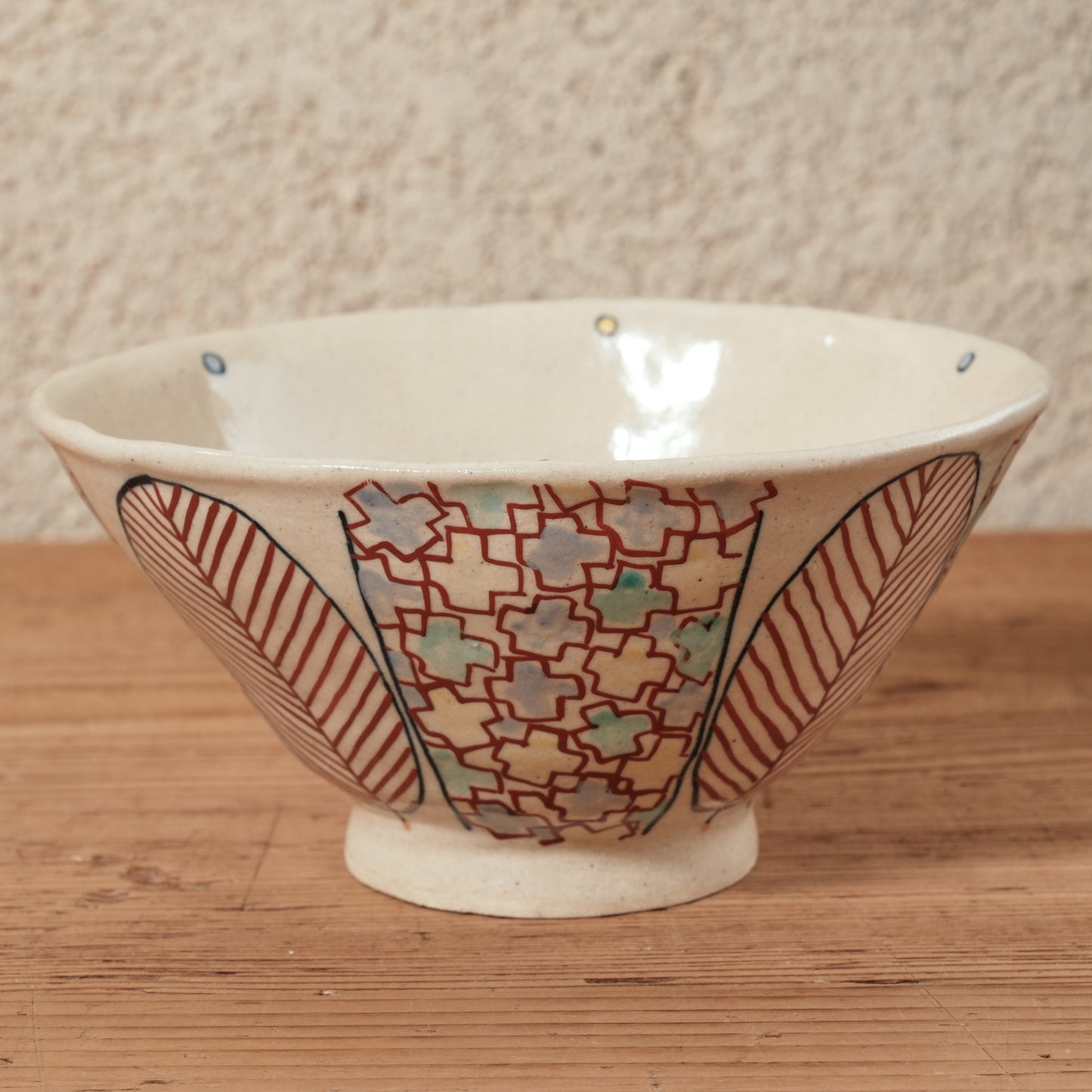 [ 加藤 喜道 ] bowl・飯茶碗 直径約13.5cm 赤絵・金彩 G