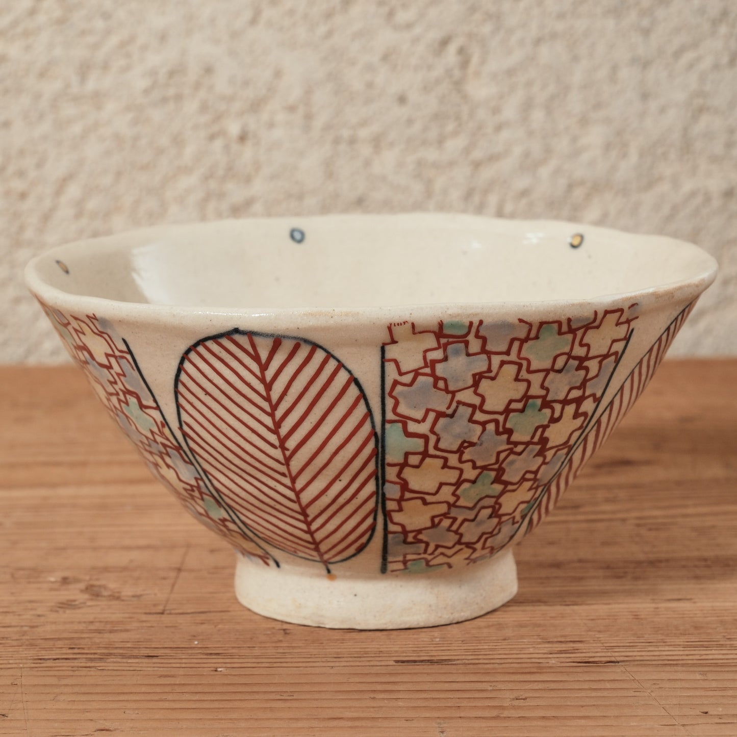 [ 加藤 喜道 ] bowl・飯茶碗 直径約13.5cm 赤絵・金彩 G