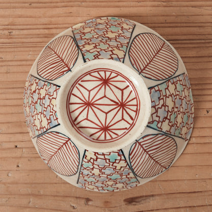 [ 加藤 喜道 ] bowl・飯茶碗 直径約13.5cm 赤絵・金彩 G