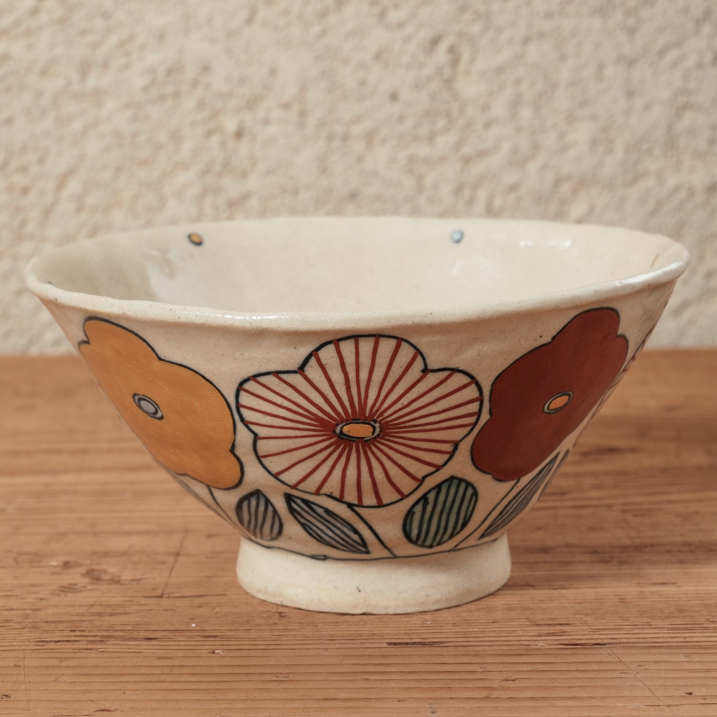 [ 加藤 喜道 ] bowl・飯茶碗 直径約13.5cm 赤絵・金彩 H