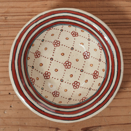 [ 加藤 喜道 ] 小鉢 直径約12cm 赤絵・金彩 A