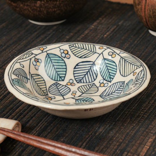 [ 加藤 喜道 ] 小鉢 直径約12cm 赤絵・金彩 C