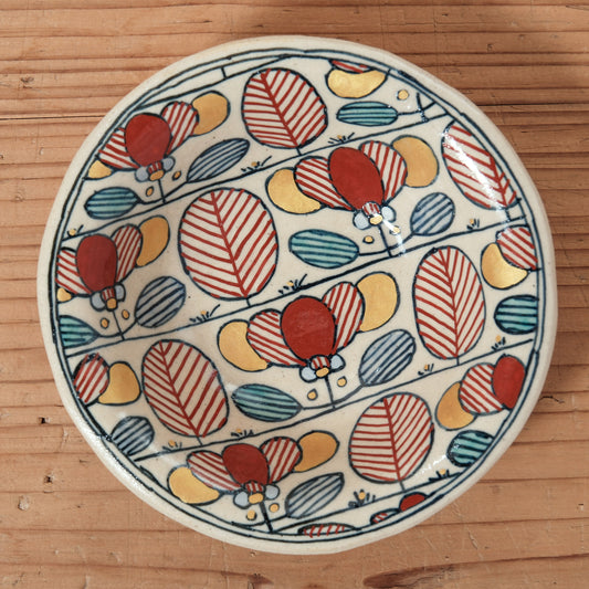 [ 加藤 喜道 ] 小鉢 直径約12cm 赤絵・金彩 D