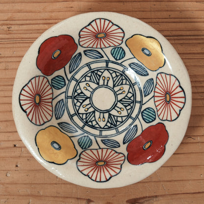 [ 加藤 喜道 ] 小鉢 直径約12cm 赤絵・金彩 E