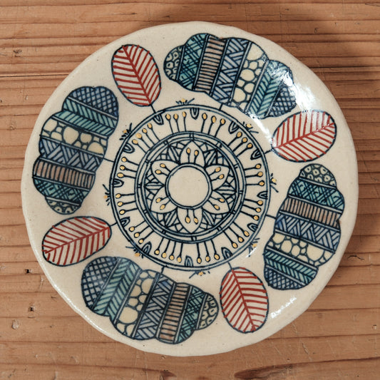 [ 加藤 喜道 ] 小鉢 直径約12.7cm 赤絵・金彩 A