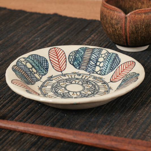 [ 加藤 喜道 ] 小鉢 直径約12.7cm 赤絵・金彩 A