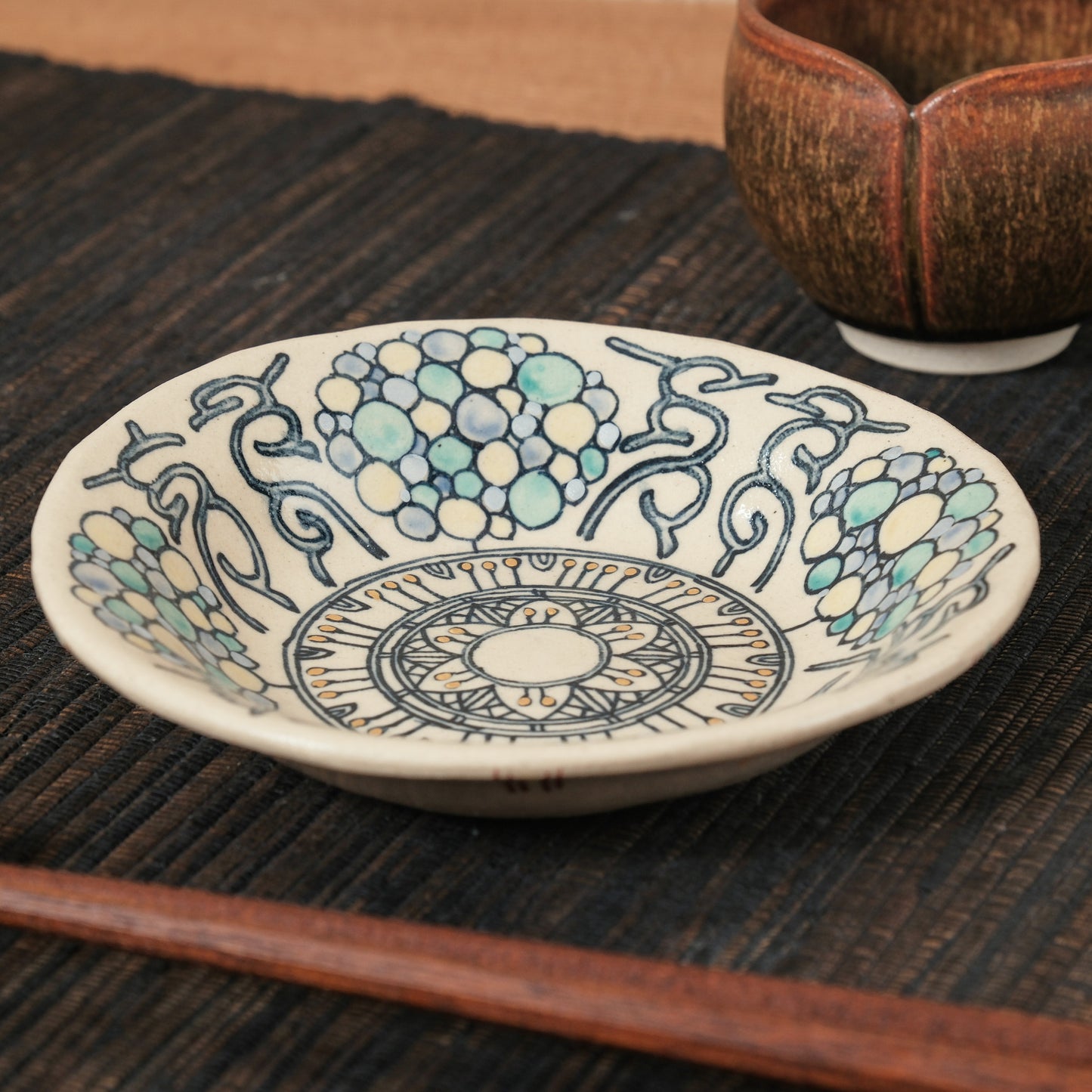 [ 加藤 喜道 ] 小鉢 直径約12.7cm 赤絵・金彩 C