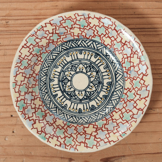 [ 加藤 喜道 ] 小鉢 直径約12.7cm 赤絵・金彩 D