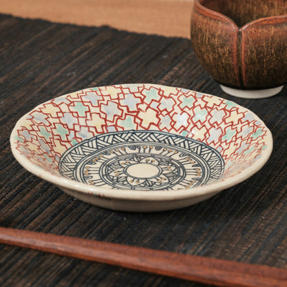 [ 加藤 喜道 ] 小鉢 直径約12.7cm 赤絵・金彩 D