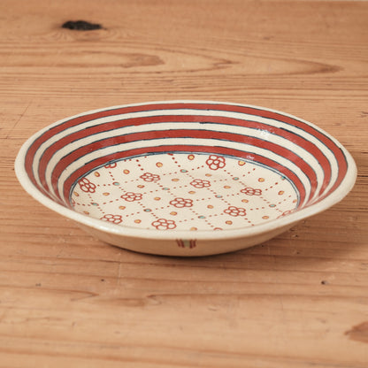 [ 加藤 喜道 ] 小鉢 直径約14.5cm 赤絵・金彩 A