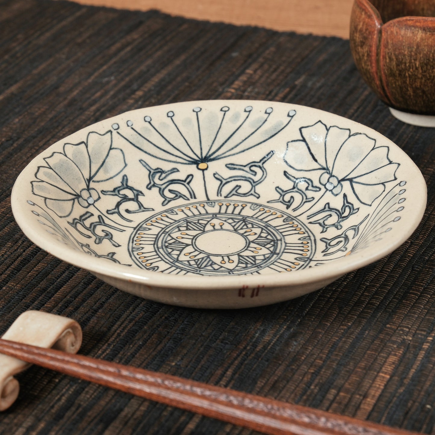 [ 加藤 喜道 ] 小鉢 直径約14.5cm 赤絵・金彩 B