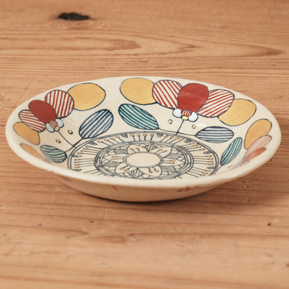 [ 加藤 喜道 ] 小鉢 直径約14.5cm 赤絵・金彩 C