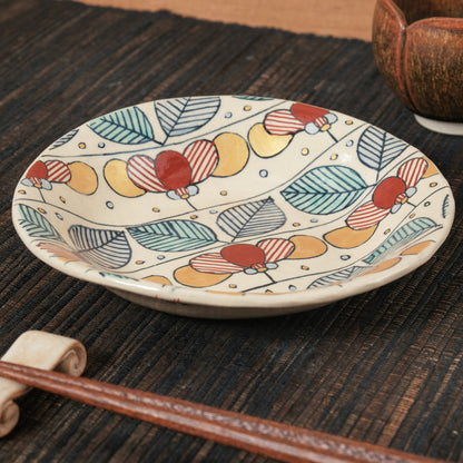 [ 加藤 喜道 ] 小鉢 直径約14.5cm 赤絵・金彩 D