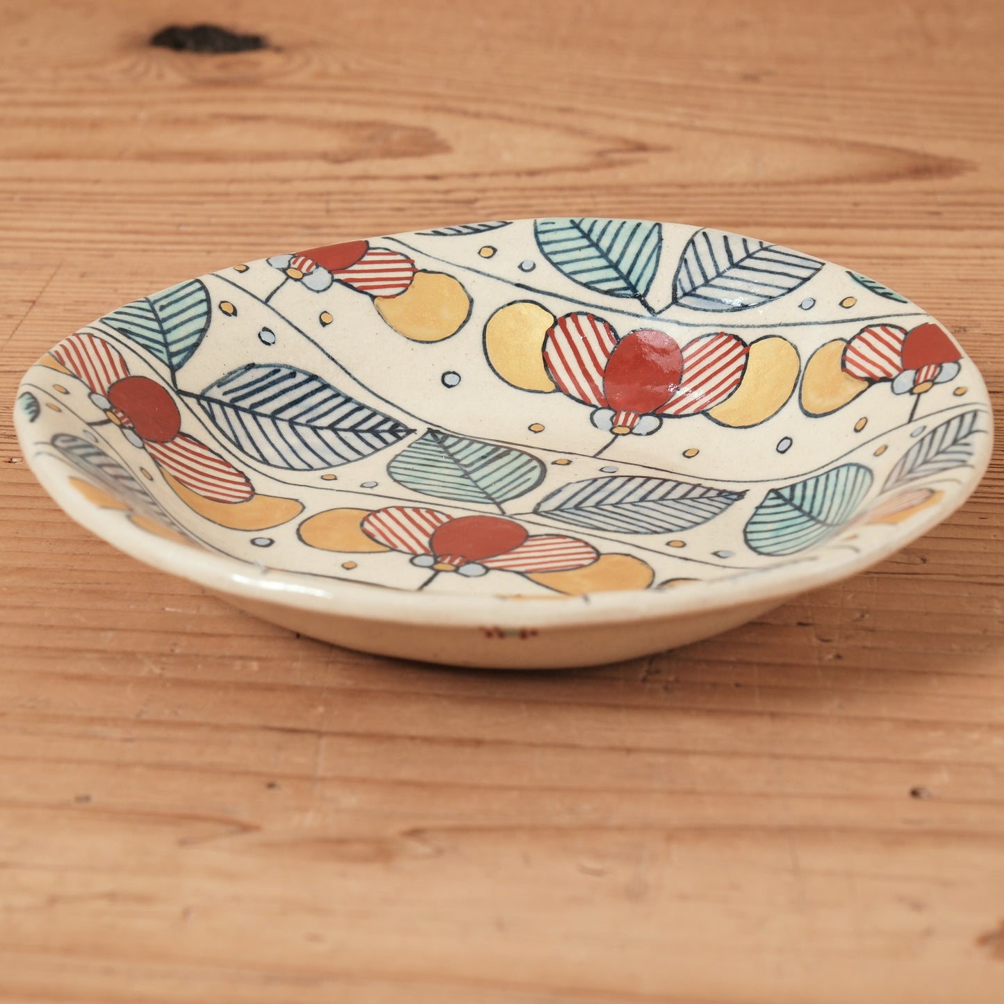 [ 加藤 喜道 ] 小鉢 直径約14.5cm 赤絵・金彩 D