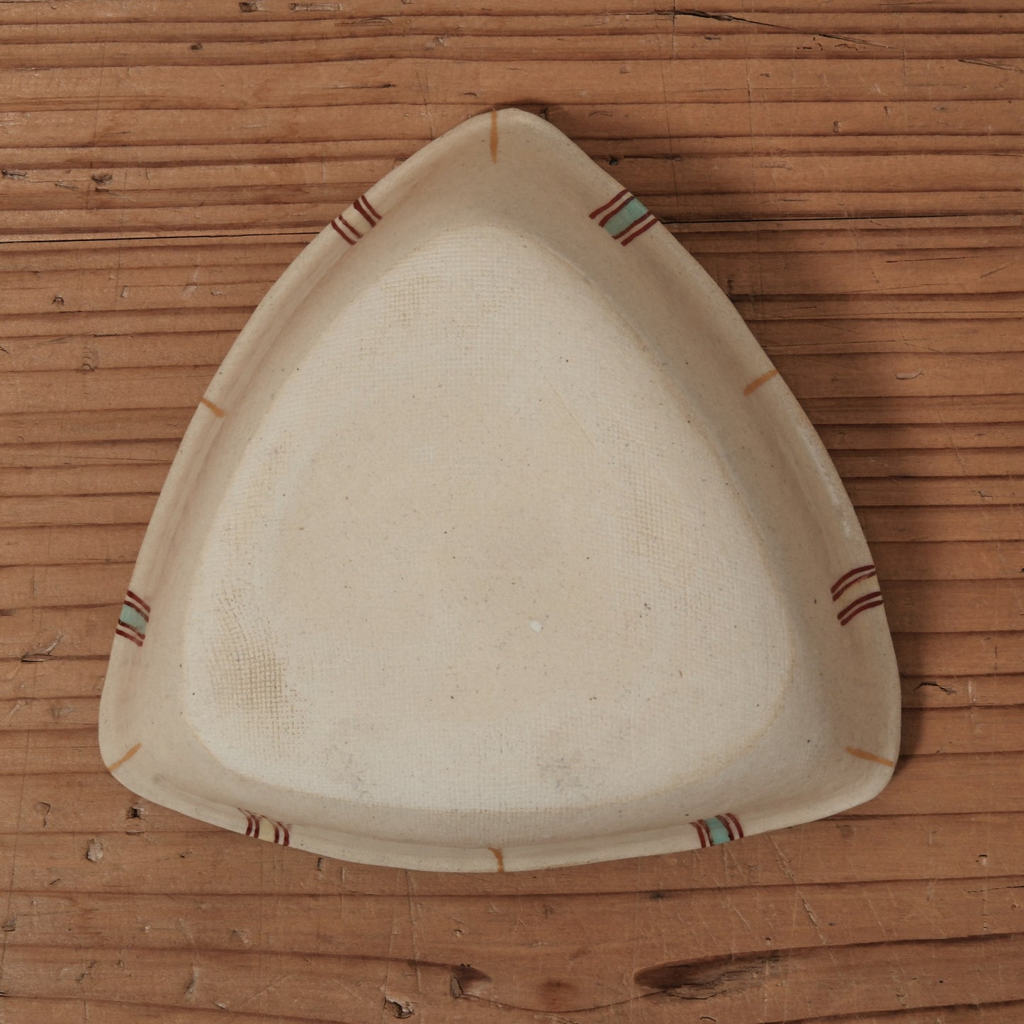 [ 加藤 喜道 ] 絵付け △小鉢 幅約12.8cm  赤絵・金彩 F