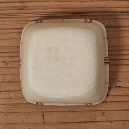 [ 加藤 喜道 ] 絵付け □小鉢 幅約8cm 赤絵・金彩 C