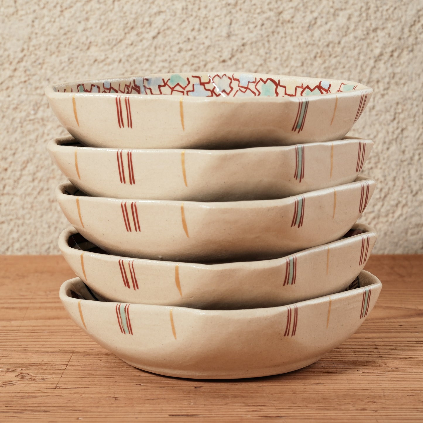 [ 加藤 喜道 ] 絵付け □小鉢 幅約11cm 赤絵・金彩 E