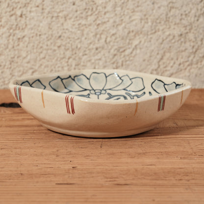 [ 加藤 喜道 ] 絵付け □小鉢 幅約11cm 赤絵・金彩 B