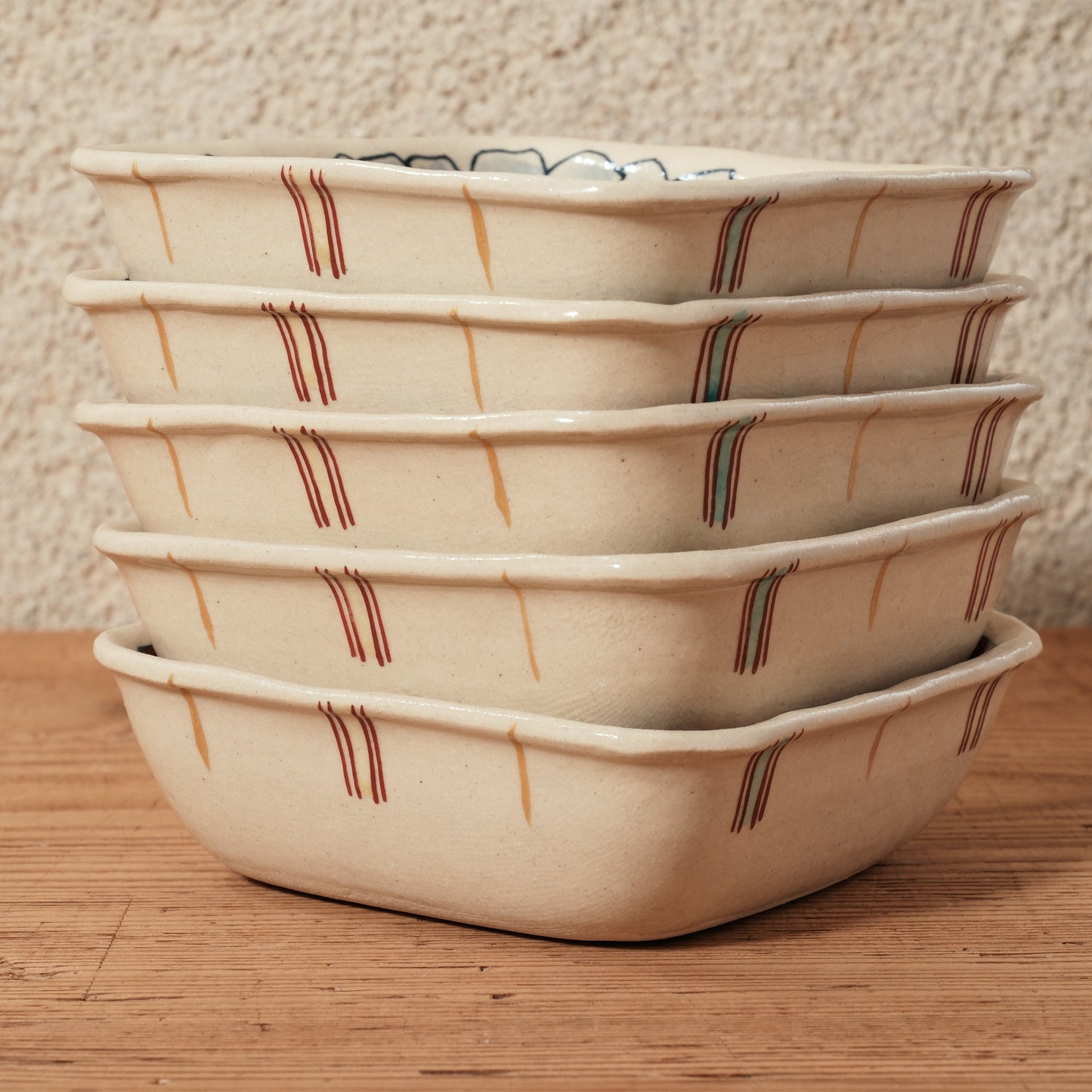 [ 加藤 喜道 ] 絵付け □小鉢 幅約11.5cm 赤絵・金彩 A