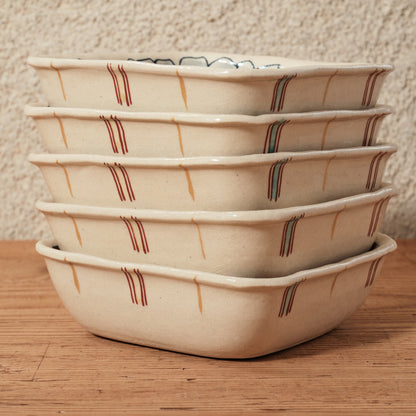 [ 加藤 喜道 ] 絵付け □小鉢 幅約11.5cm 赤絵・金彩 A